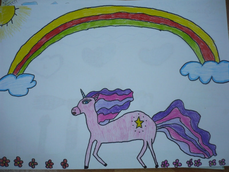 Най-красивата детска рисунка с коне